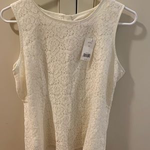 Banana Republic Women’s Size 10 Cream Color Sleeveless Top/Camisole. NWT.